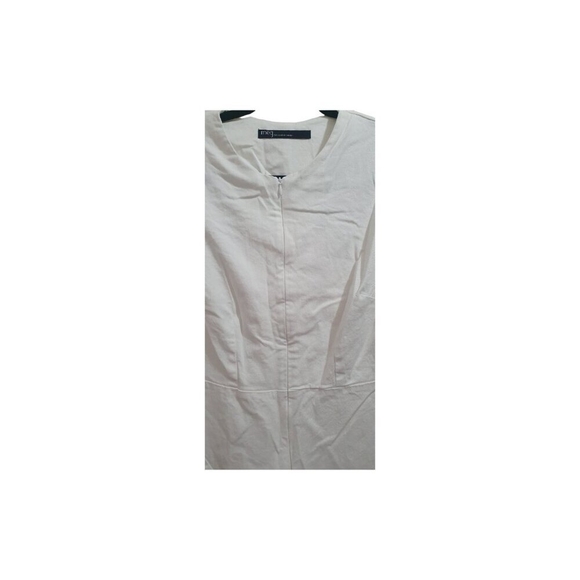 MEG ROUND POCKET JUMPSUIT WHITE Size S - Picture 6 of 14